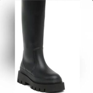 Jeffrey Campbell Black Rain Boots IIAY Size 9